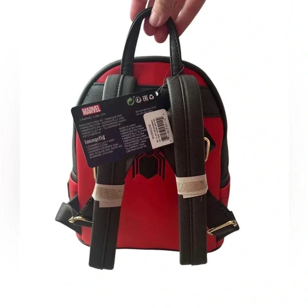 NWT Loungefly Spider-Man No Way Home Faux Leather Mini Backpack
